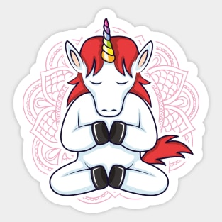 YOGA: Yoga Unicorn Sticker